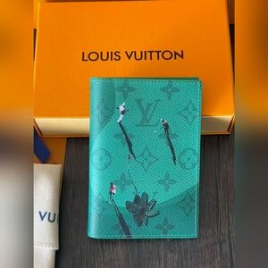 Louis Vuitton Passport Cover Green
